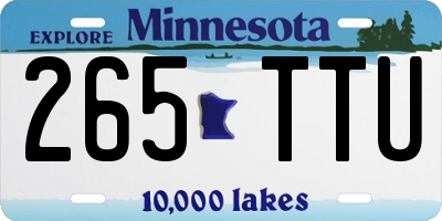 MN license plate 265TTU