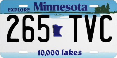 MN license plate 265TVC