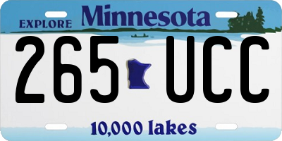 MN license plate 265UCC