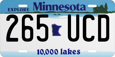 MN license plate 265UCD
