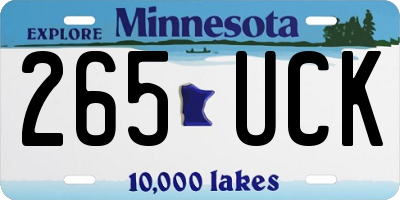 MN license plate 265UCK