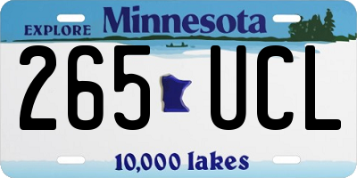 MN license plate 265UCL