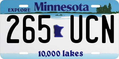 MN license plate 265UCN