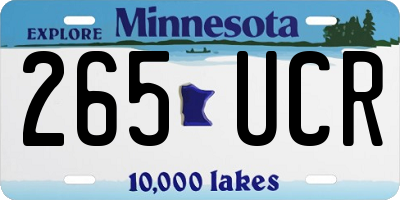 MN license plate 265UCR