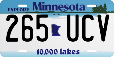 MN license plate 265UCV