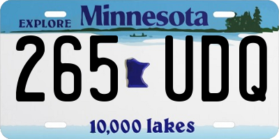 MN license plate 265UDQ