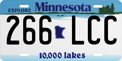 MN license plate 266LCC