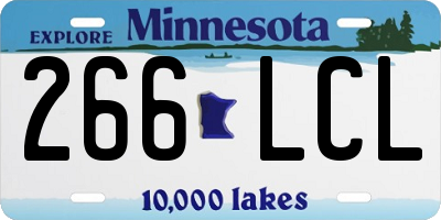 MN license plate 266LCL