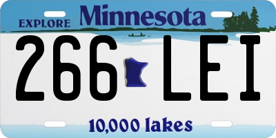 MN license plate 266LEI