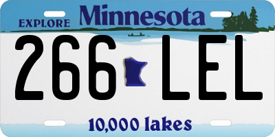 MN license plate 266LEL