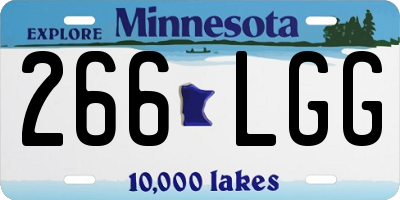 MN license plate 266LGG