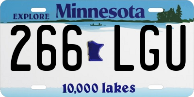 MN license plate 266LGU