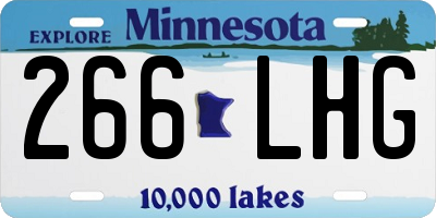 MN license plate 266LHG