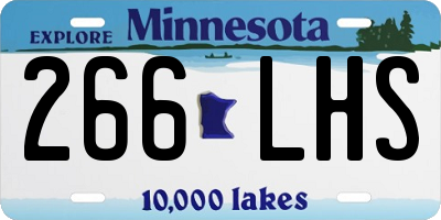 MN license plate 266LHS
