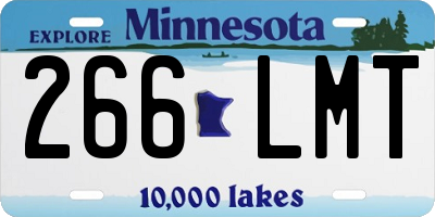MN license plate 266LMT