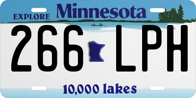 MN license plate 266LPH