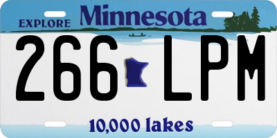 MN license plate 266LPM