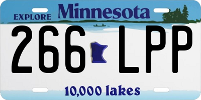 MN license plate 266LPP