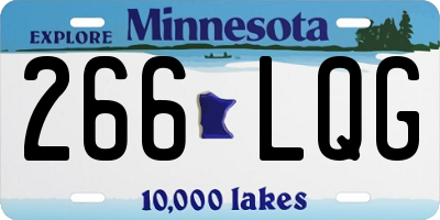 MN license plate 266LQG