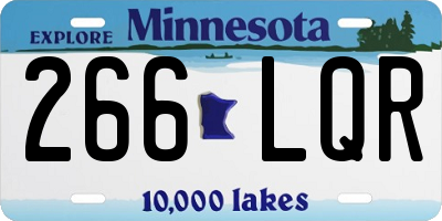 MN license plate 266LQR