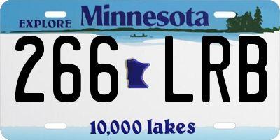 MN license plate 266LRB