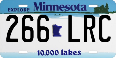 MN license plate 266LRC