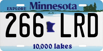 MN license plate 266LRD
