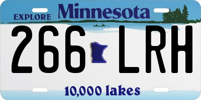 MN license plate 266LRH