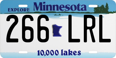 MN license plate 266LRL
