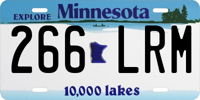 MN license plate 266LRM
