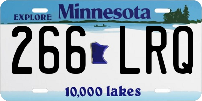 MN license plate 266LRQ