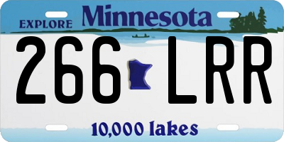 MN license plate 266LRR