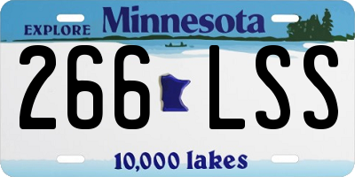 MN license plate 266LSS