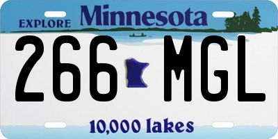 MN license plate 266MGL