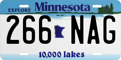 MN license plate 266NAG