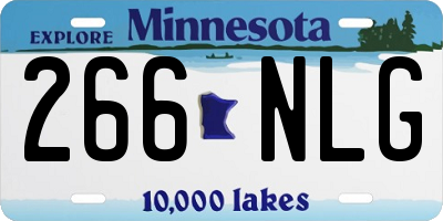 MN license plate 266NLG