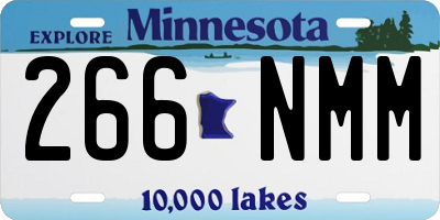 MN license plate 266NMM