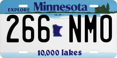 MN license plate 266NMO