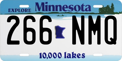 MN license plate 266NMQ