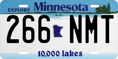 MN license plate 266NMT