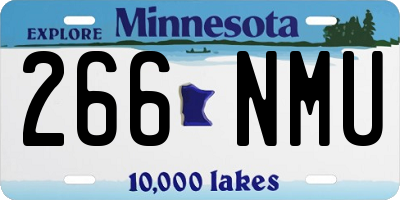 MN license plate 266NMU
