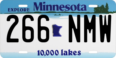 MN license plate 266NMW