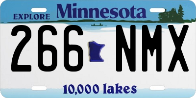 MN license plate 266NMX