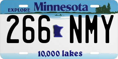 MN license plate 266NMY