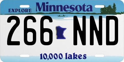 MN license plate 266NND