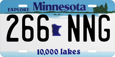 MN license plate 266NNG
