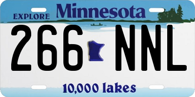 MN license plate 266NNL
