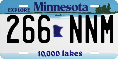 MN license plate 266NNM