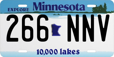 MN license plate 266NNV