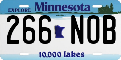 MN license plate 266NOB